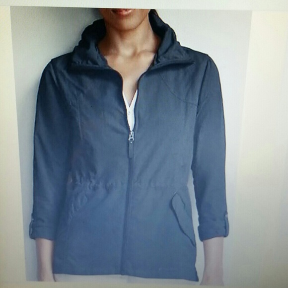 Eddie Bauer Travex Rain Jacket Coat UPF50 Black XS